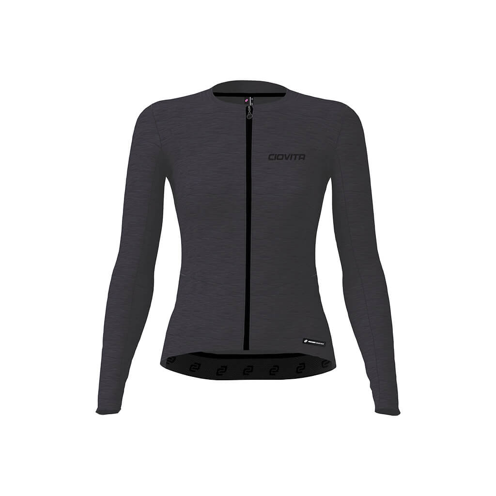 Women's Librio Long Sleeve Race Fit Jersey (Charcoal)