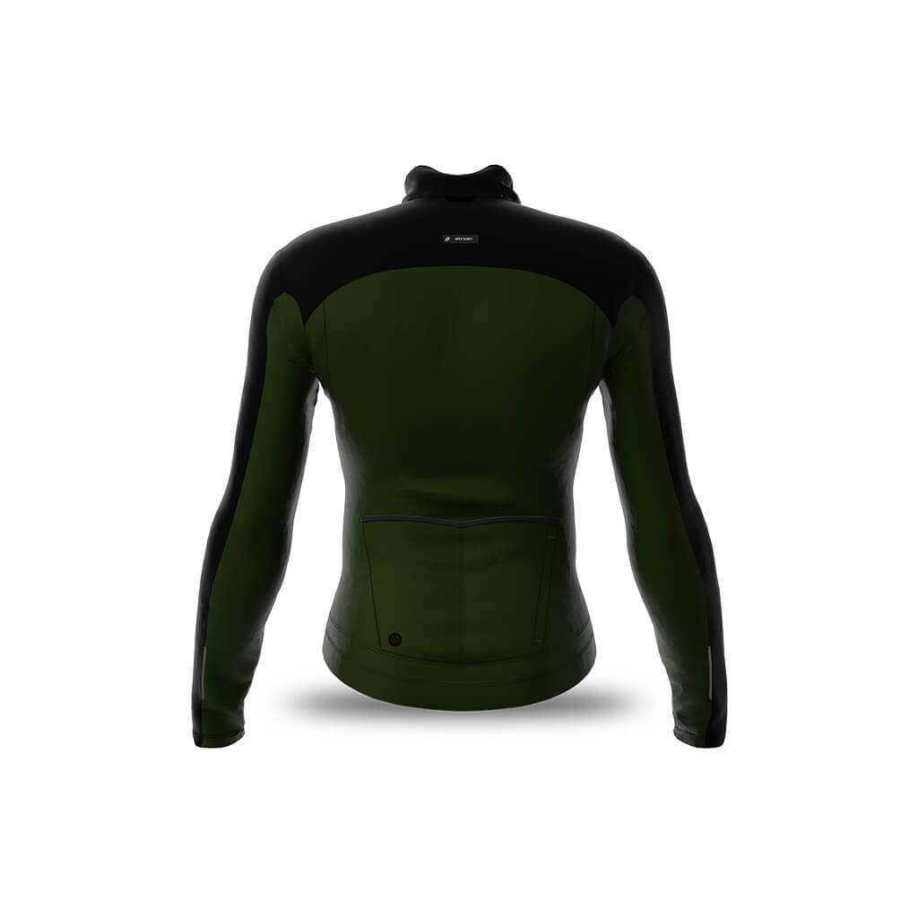 Men's Vale Merino Cycling Jacket (Olive)