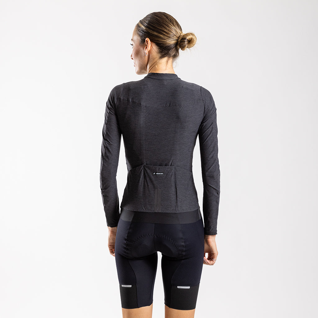 Women's Librio Long Sleeve Race Fit Jersey (Charcoal)