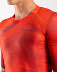 Men's Aeolis Zipperless Pro Fit Jersey (Red Swirl)