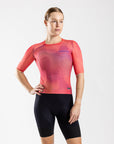 Women's Aeolis Zipperless Pro Fit Jersey (Coral Swirl)