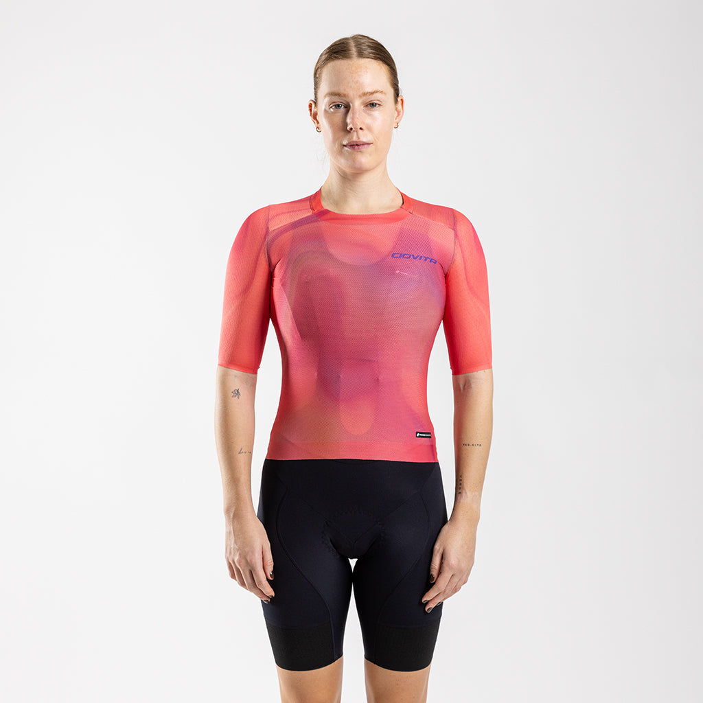 Women's Aeolis Zipperless Pro Fit Jersey (Coral Swirl)