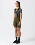 Women's Supremo Pace Bib Shorts 2.0 (Dark Moss)