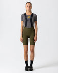 Women's Supremo Pace Bib Shorts 2.0 (Dark Moss)