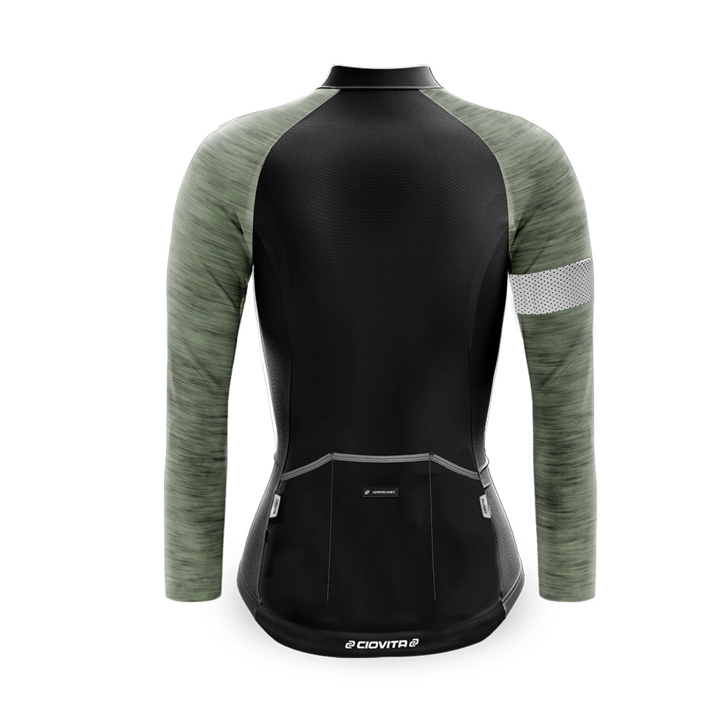 Women's Opera Long Sleeve Jersey (Olive)
