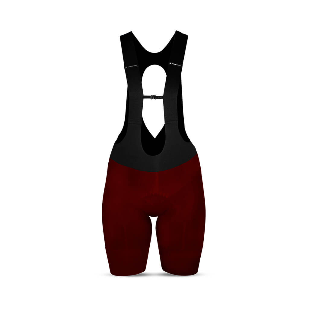 Women's Supremo Pace Bib Shorts (Red)