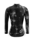 Women's Pixel Long Sleeve Sport Fit Jersey (Black)