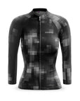 Women's Pixel Long Sleeve Sport Fit Jersey (Black)