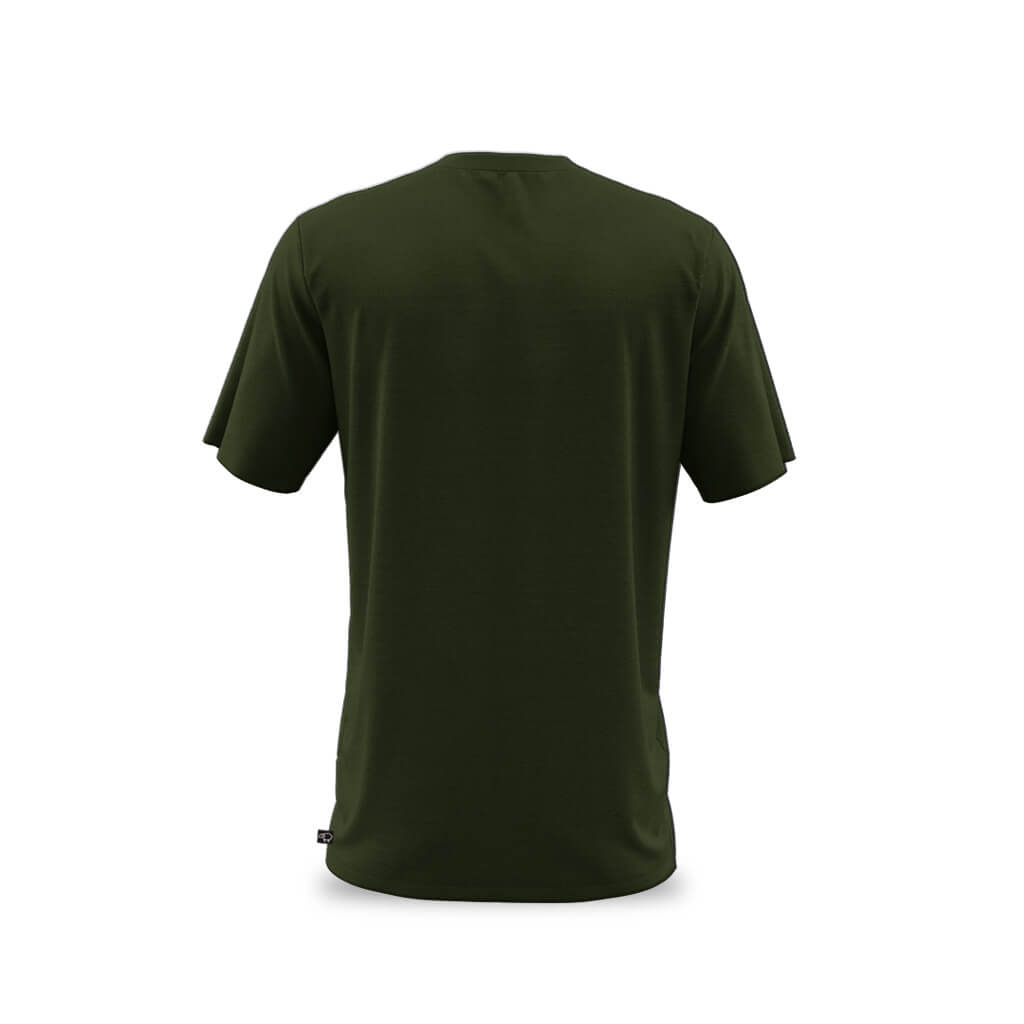 Men's Casual Merino T Shirt (Olive)