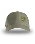 Recycled Curved Peak Snapback Cap (Olive)