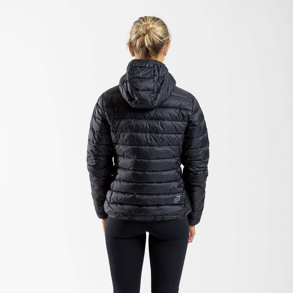 Women's Hooded Puffer Jacket (Black)