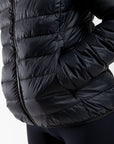 Women's Hooded Puffer Jacket (Black)