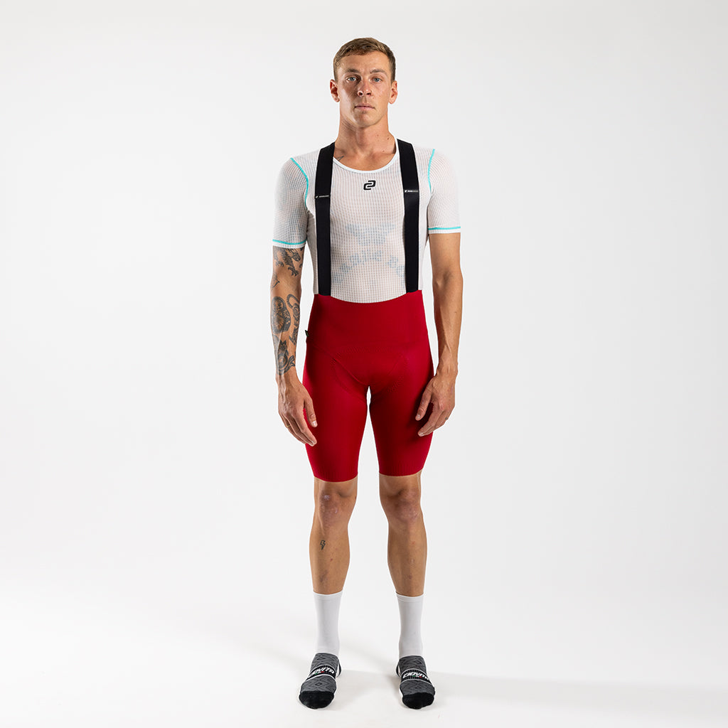 Men's Supremo Velocé Bib Shorts (Red)