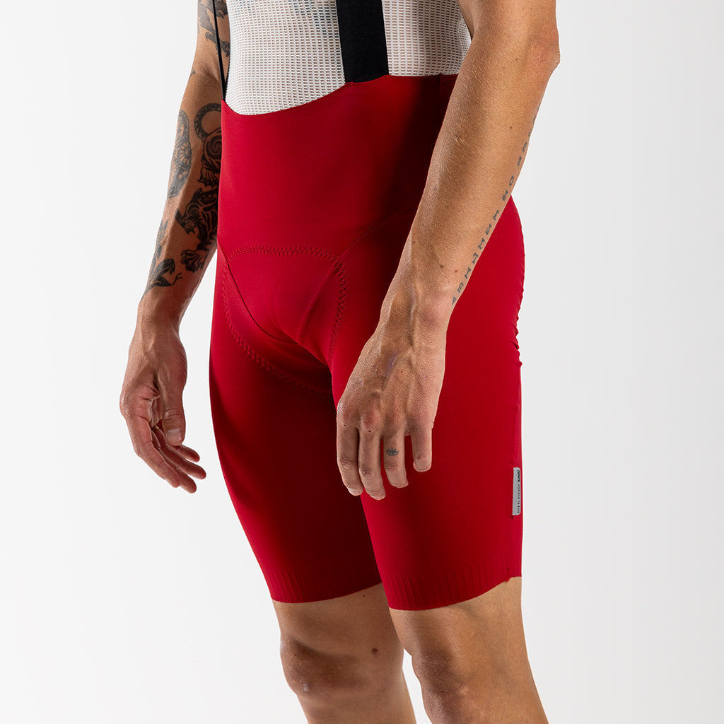Men's Supremo Velocé Bib Shorts (Red)