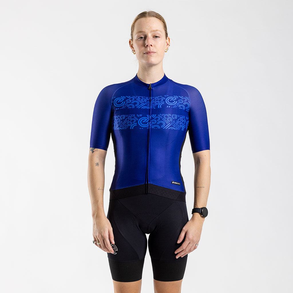 ICE Women's Race Fit 2.0 Jersey Blue