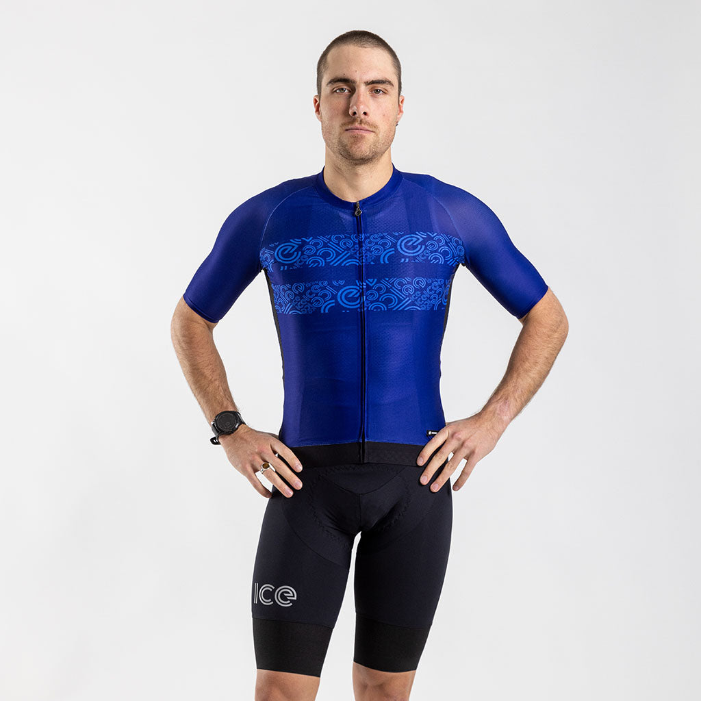 ICE Men's Race Fit 2.0 Jersey Blue