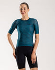 Women's Aeolis Zipperless Pro Fit Jersey (Petroleum)