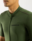 Men's Pecora Merino Cycling Jersey (Olive)