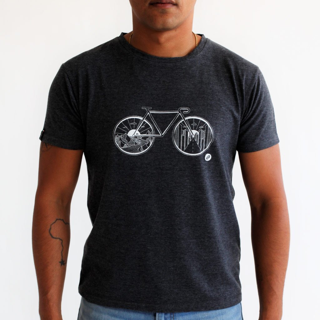 Men's Charcoal Mélange Concord T Shirt | T Shirt |Ciovita Australia