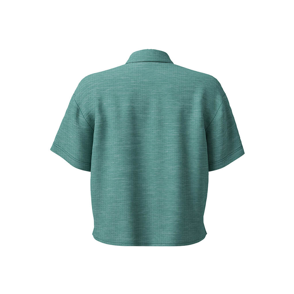 Women&#39;s Short Sleeve Adventure Shirt (Turquoise Melange)