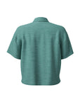 Women's Short Sleeve Adventure Shirt (Turquoise Melange)