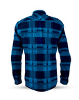 Men's Long Sleeve Adventure Shirt (Cyan)
