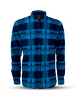 Men's Long Sleeve Adventure Shirt (Cyan)