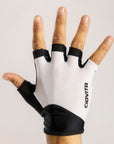 Velocita Short Finger Cycling Gloves (White)