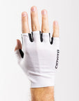 Race Mesh Short Finger Glove (White)