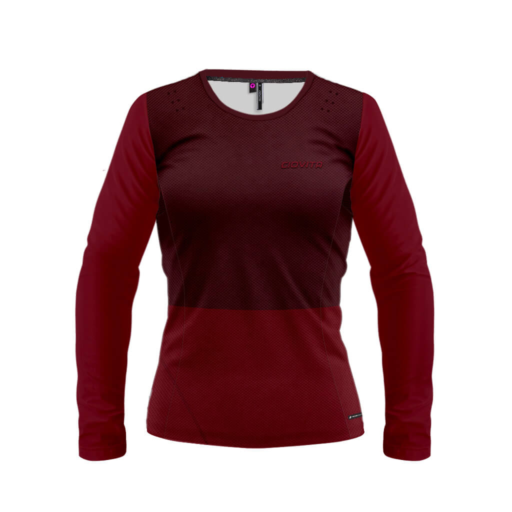 Women&#39;s AR Long Sleeve Trail Tee (Cherry)