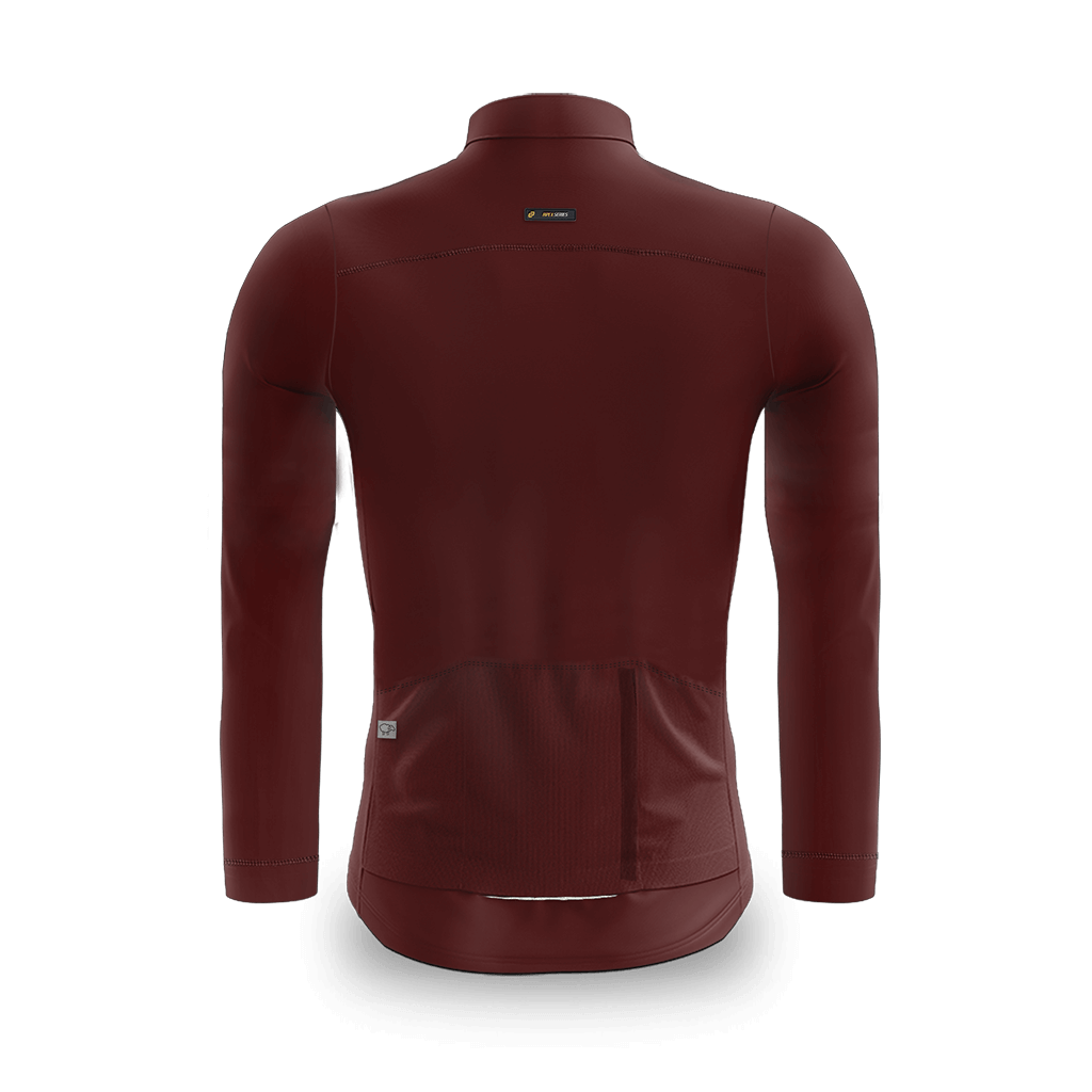 Men&#39;s Pecora Long Sleeve Merino Jersey (Bloodstone)