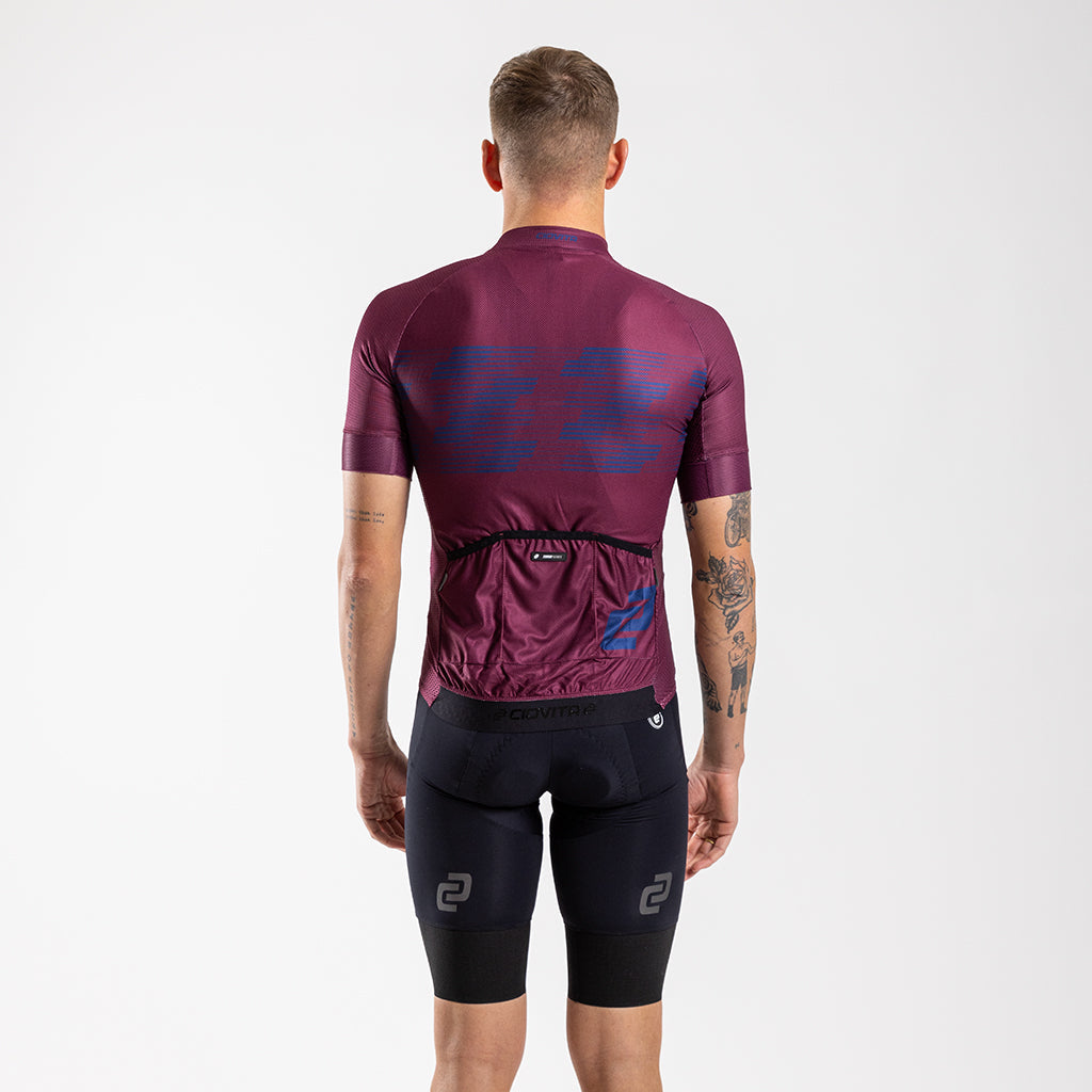 Men&#39;s Etape Sport Fit Jersey (Rhubarb)