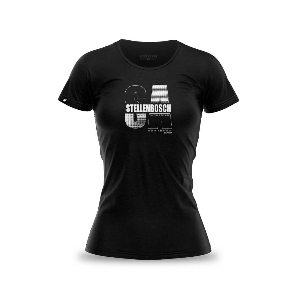 Women&#39;s Stellenbosch T Shirt (Black)