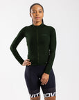 Women's Long Sleeve Thermal Jersey (Pine)