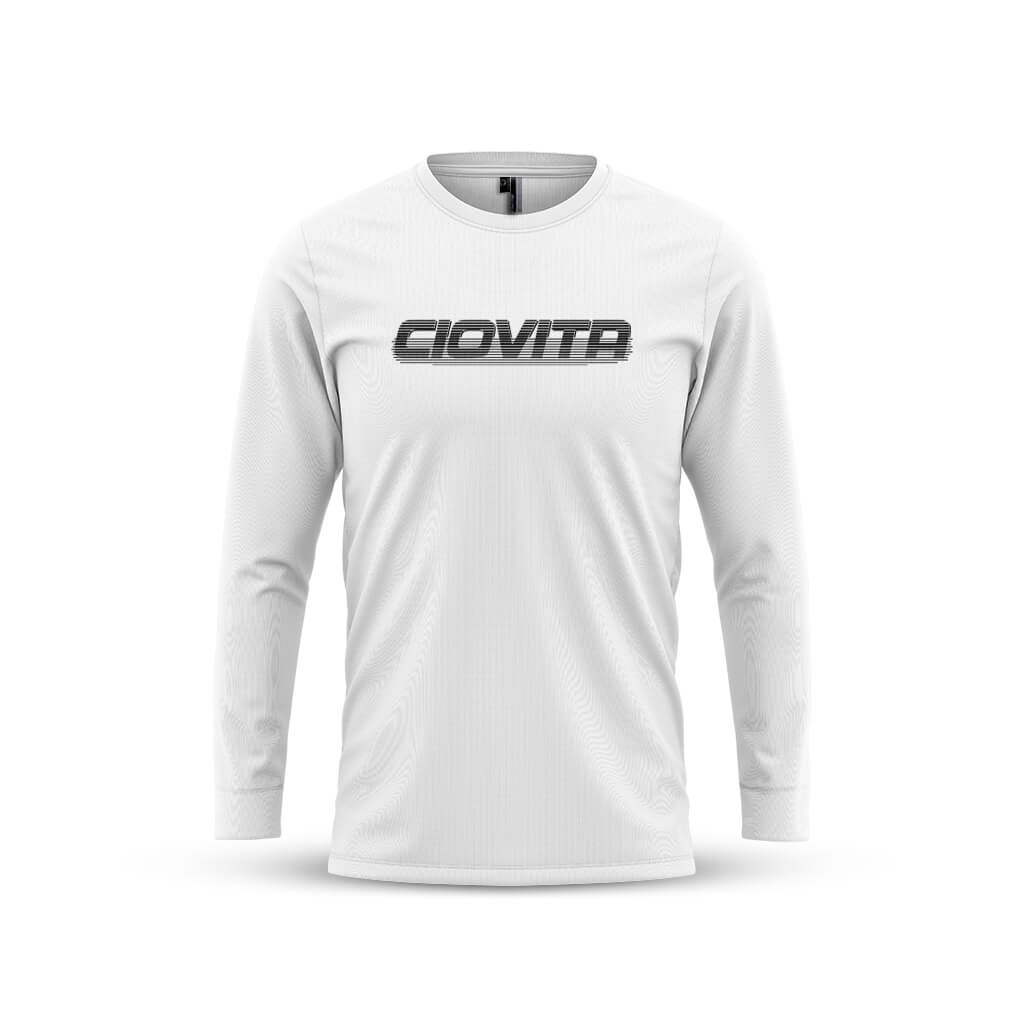 Men&#39;s Core Casual Long Sleeve T Shirt (White)