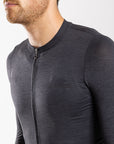 Men's Librio Long Sleeve Race Fit Jersey (Charcoal)