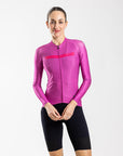 Women's Faro Long Sleeve Race Fit 2.0 Jersey (Magenta)