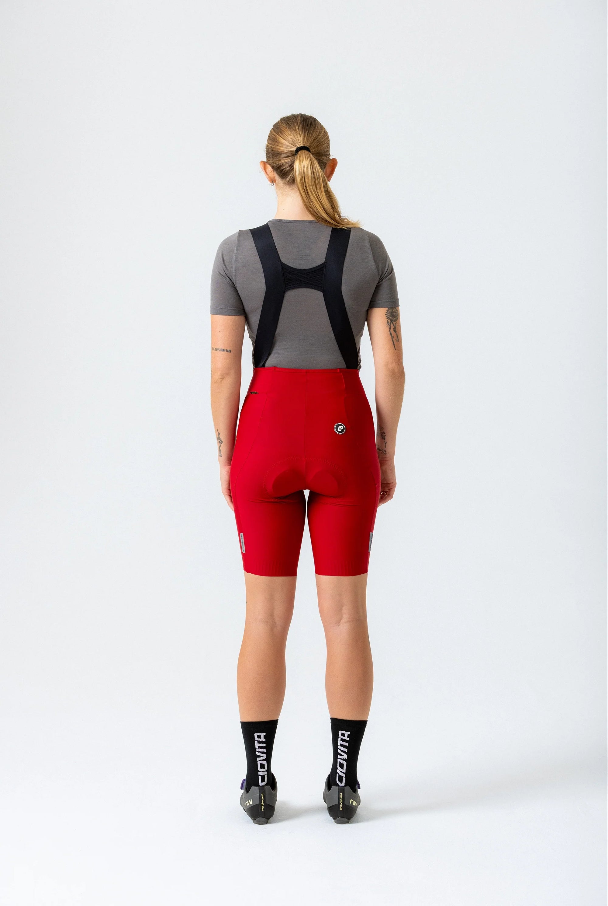 Women's Supremo Pace Bib Shorts 2.0 (Red)