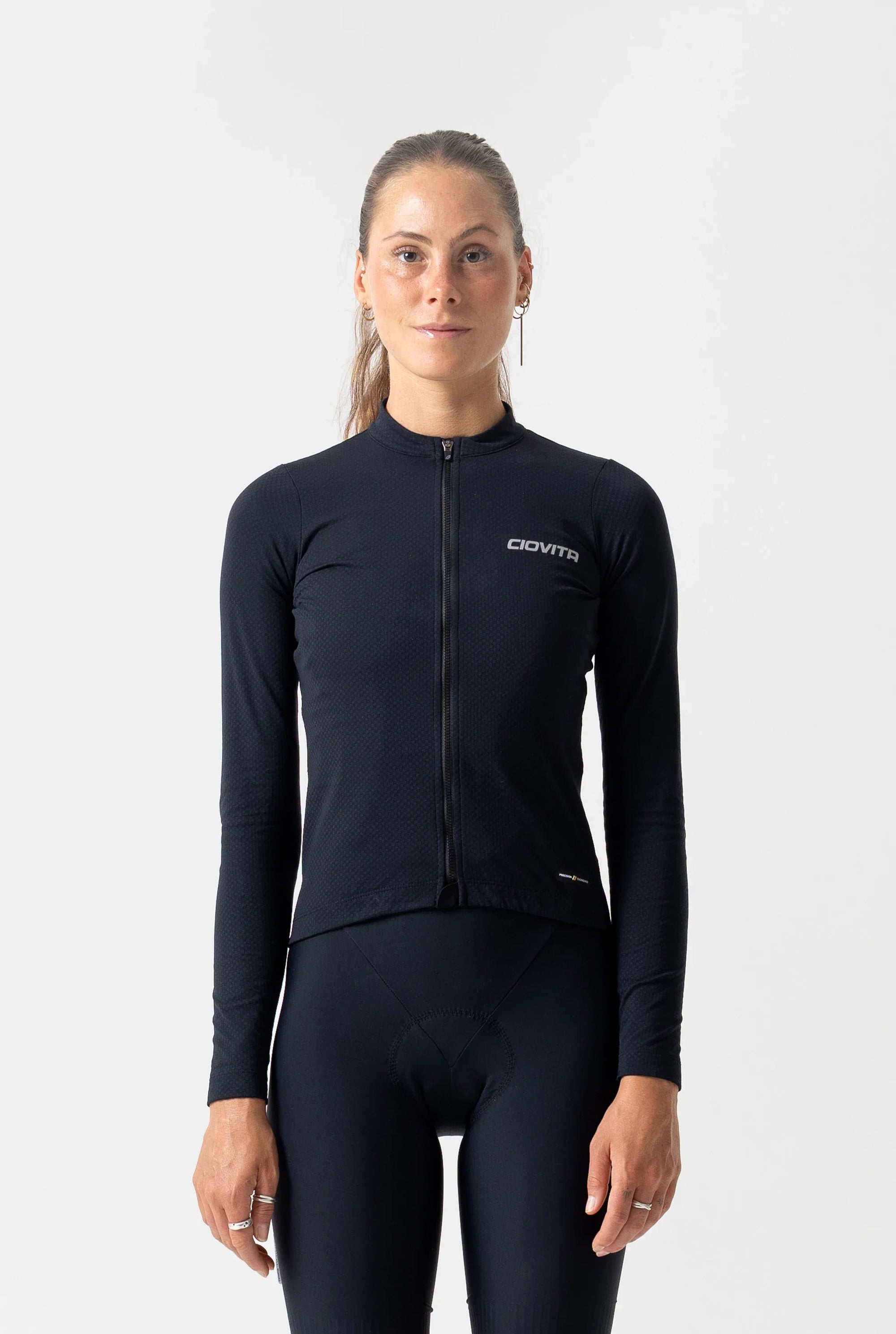 Women's Long Sleeve Thermal Jersey (Black)