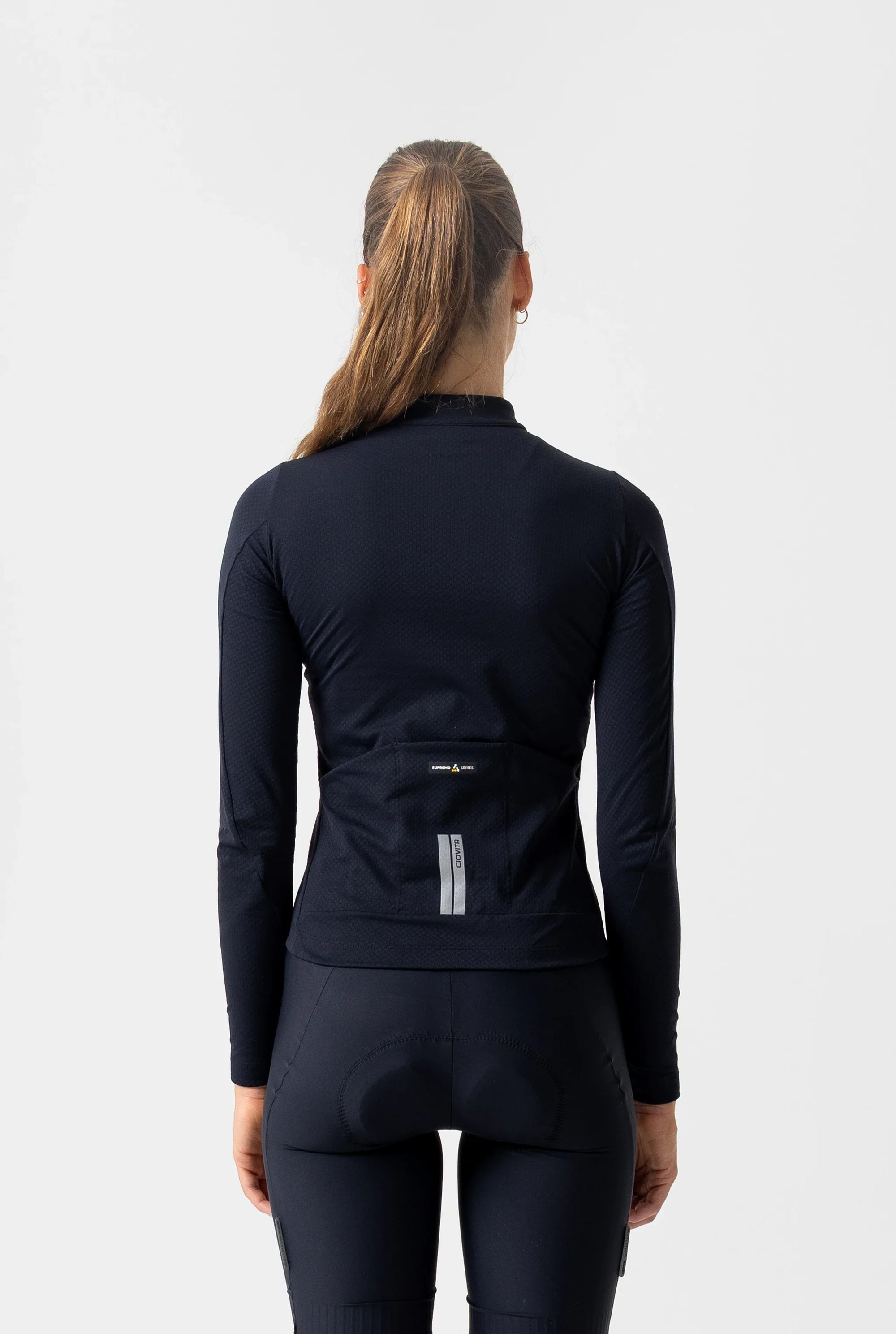 Women's Long Sleeve Thermal Jersey (Black)