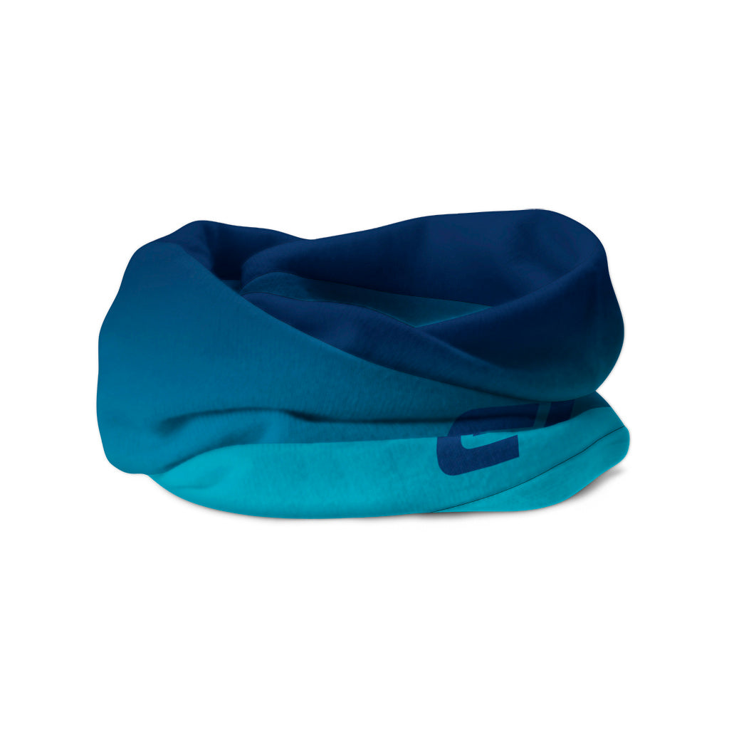 blue headscarf for cyclists