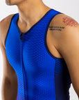 Men's Blue Motion Sleeveless Tri Suit