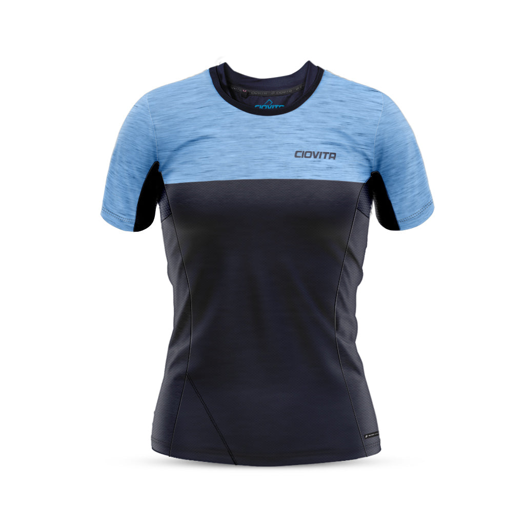 Women&#39;s Opera Short Sleeve Trail Tee (Cyan)