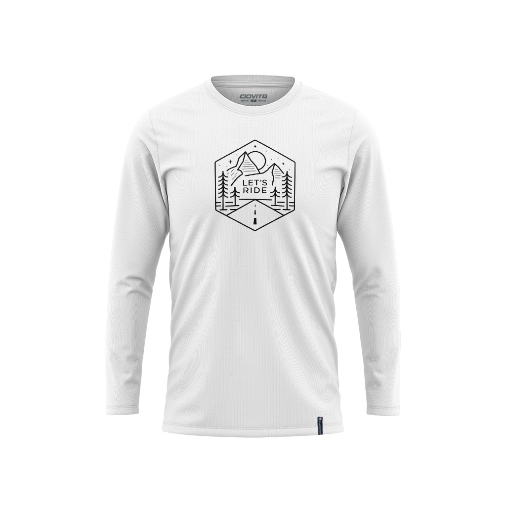 Men&#39;s Diporto Long Sleeve T Shirt (White)