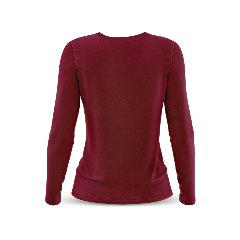 Women&#39;s Doppio Long Sleeve T Shirt (Red)