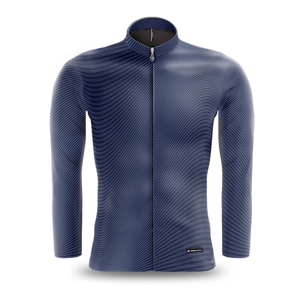 Men&#39;s Motion Long Sleeve Flyweight Jersey (Blue)