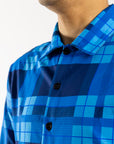 Men's Long Sleeve Adventure Shirt (Cyan)
