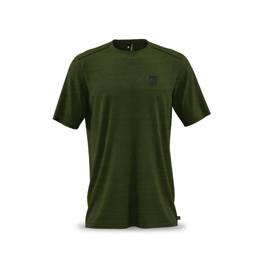 Men&#39;s Casual Merino T Shirt (Olive)