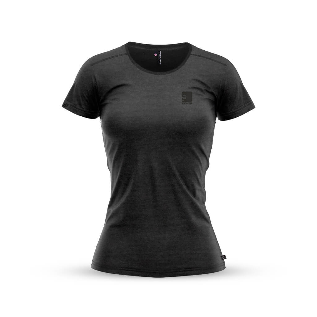 Women&#39;s Casual Merino T Shirt (Charcoal)