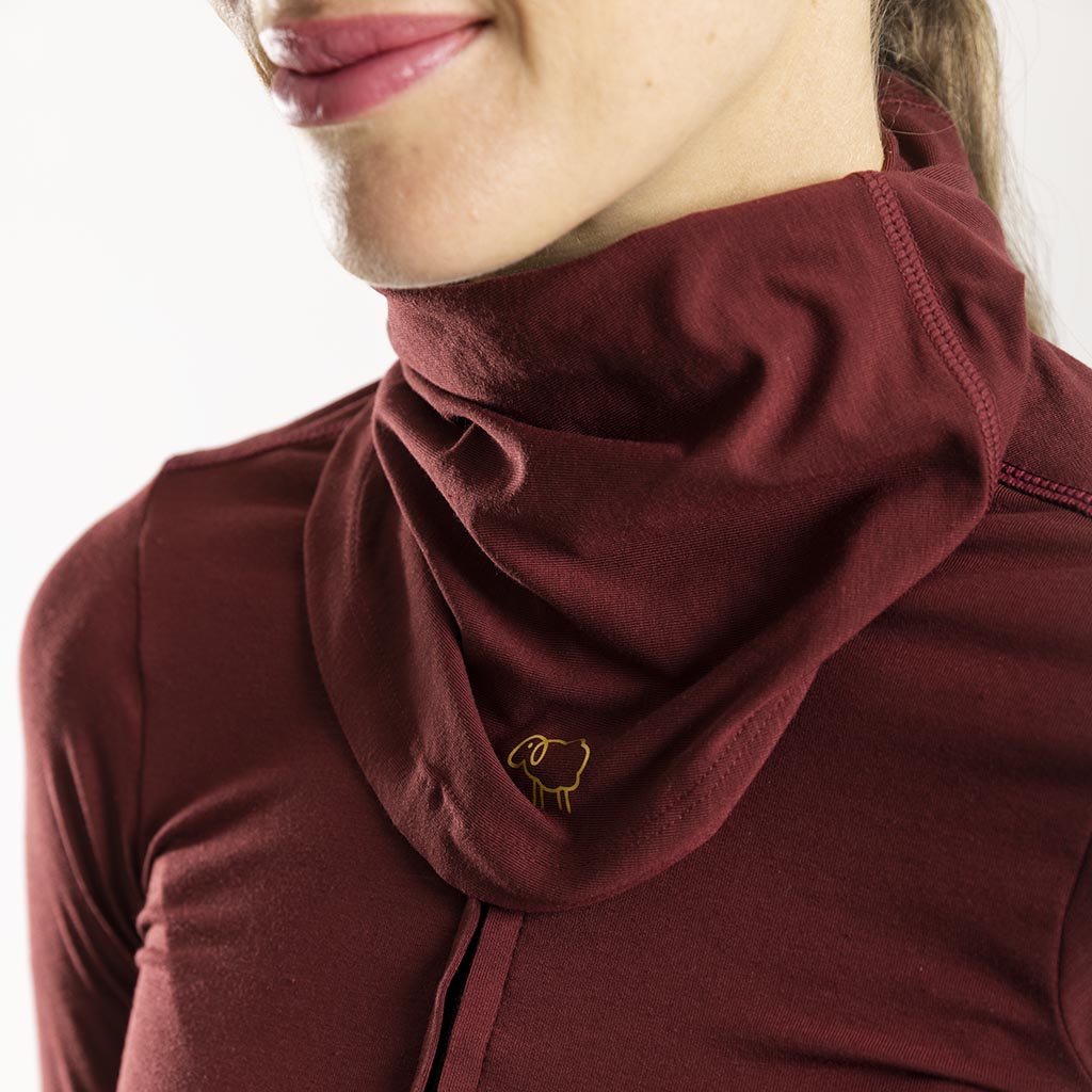 Merino Midweight Collar VitaTube (Bloodstone)